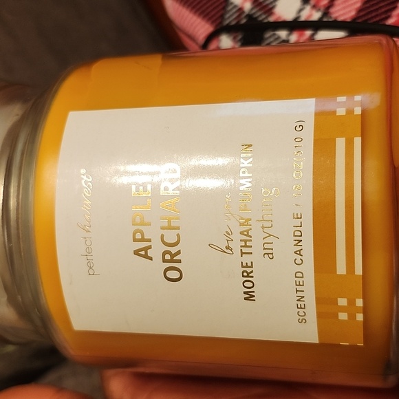 Apple Orchard Scented 18oz Candle New Love You More Than Pumpkin Anything - Picture 4 of 5